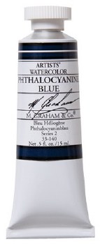 M. Graham Watercolor, 15ml, Phthalo Blue