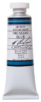 M. Graham Watercolor, 15ml, Prussian Blue