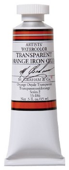 M. Graham Watercolor, 15ml, Transparent Orange Iron Oxide