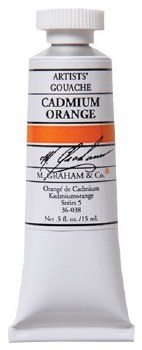 M. Graham Gouache, 15ml, Cadmium Orange