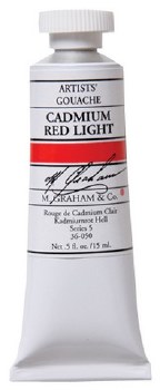 M. Graham Gouache, 15ml, Cadmium Red Light
