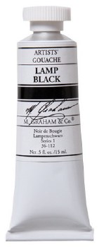 M. Graham Gouache, 15ml, Lamp Black