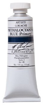 M. Graham Gouache, 15ml, Phthalo Blue