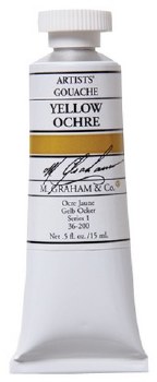 M. Graham Gouache, 15ml, Yellow Ochre