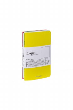 Ecoqua Original Pocket 4-Notebook Set - Blank, Spring Colors