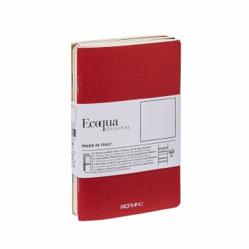 Ecoqua Original Pocket 4-Notebook Set - Blank, Fall Colors