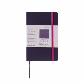 Ispira Hard-Cover Notebooks, 3.5" x 5.5", Lined, Purple