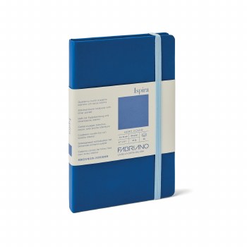 Ispira Hard-Cover Notebooks, 3.5" x 5.5", Blank, Blue