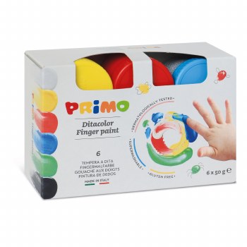 Primo Finger Paint Set, 6 Colors