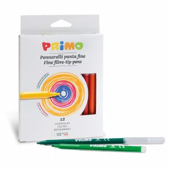 Primo Fine Tip Marker 12-Color Set