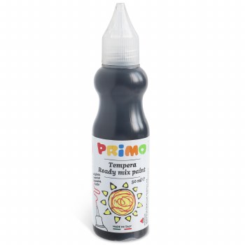 Primo Tempera Paint Bottle, 1.69 oz, Black