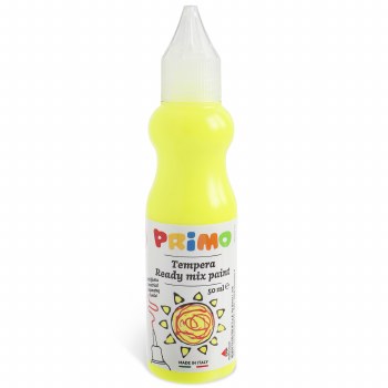 Primo Tempera Paint Bottle, 1.69 oz, Fluorescent Yellow