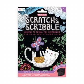 Mini Scratch & Scribble Art Kits - Cutie Cats