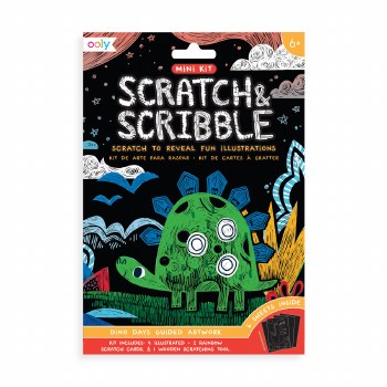 Mini Scratch & Scribble Art Kits - Dino Days