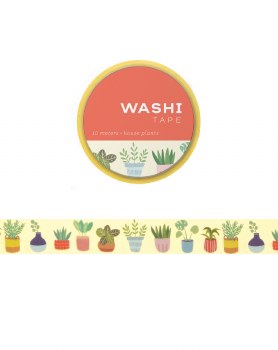 Washi Tape, 15 mm House Plants