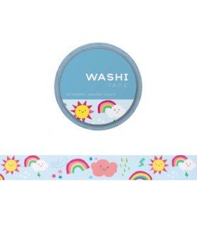 Washi Tape, 15 mm Weather Report