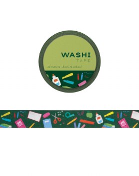 Washi Tape, 15 mm Back to School