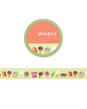 Washi Tape, 15 mm Ice Cream