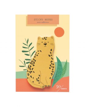 Die Cut Sticky Notes, Cheeta