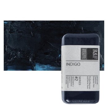 R&F Encaustic Paint Cakes, 40ml Cakes, Indigo