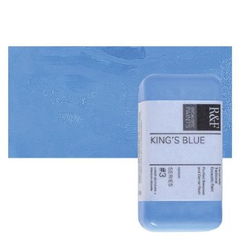 R&F Encaustic Paint Cakes, 40ml Cakes, Kings Blue