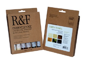 R&F Pigment Stick Sets, 6-Color Earth Tones Set