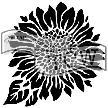 The Crafters Workshop Stencils, 6 in. x 6 in., Joyful Sunflower