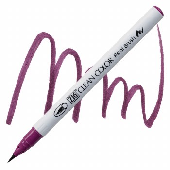 Clean Color Real Brush Markers, Deep Red Grape
