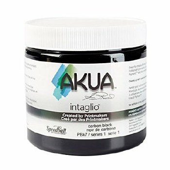 Akua Intaglia Ink, 16 oz. Jars, Bone Black