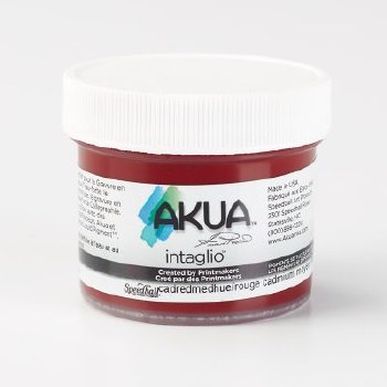 Akua Intaglio Ink, 2 oz. Jars, Cadmium Red Medium Hue