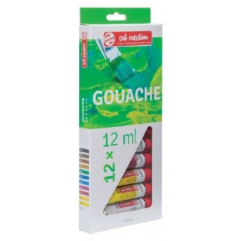 Art Creation Gouache Sets, 12 Color Set - 12ml Tubes