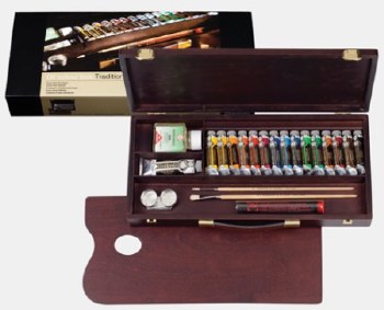 Rembrandt Oil Wooden Box 15-Set