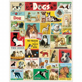 Cavallini & Co. Vintage Inspired 1,000 Piece Puzzle, Dogs