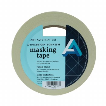 Masking Tape, 3/4 in. x 60 yds. Roll - 3 in. Core