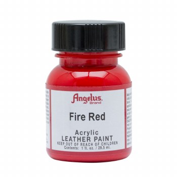 Acrylic Leather Paint, 1 oz., Fire Red