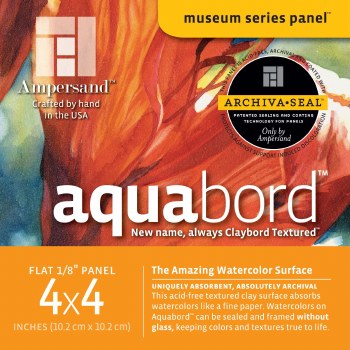 Aquabord, Uncradled 1/8" Profile, 4" x 4" - 4/Pkg.