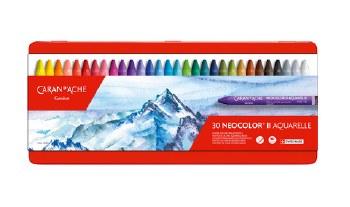 Neocolor II Watersoluble Crayons, 30-Color Set