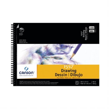 Canson Drawing Pads, Pure White, 18" x 24" - 24 Shts./Pad