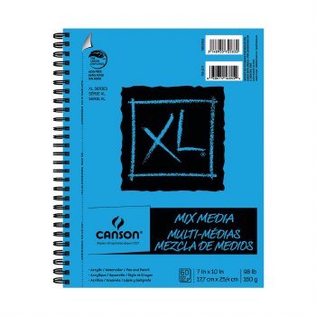Canson XL Mix Media Pads, 7" x 10" - 60 Shts./Pad - 98 lb.