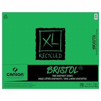 Canson XL Recycled Bristol Pads, 19" x 24" - 25 Shts./Pad