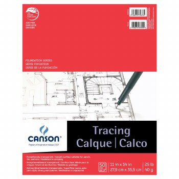 Canson Tracing Pads, 11" x 14" - 25 lb. 50 Shts./Pad