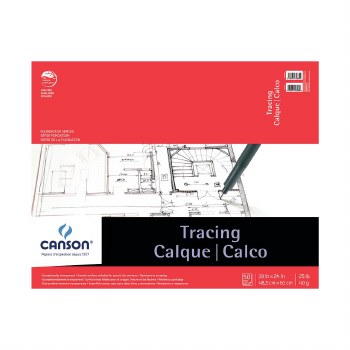 Canson Tracing Pads, 19" x 24" - 25 lb. 50 Shts./Pad