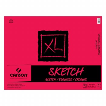 Canson XL Sketch Pads, 18" x 24", 125 Sheets