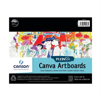 Canson Plein Air Canva Artboard Pads, 8" x 10" - 10 Shts./Pad