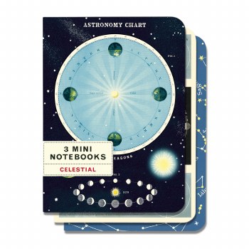 Cavallini & Co. Mini Notebook Sets - Celestial - 4.5" x 5.5"
