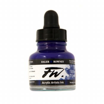 FW Acrylic Artists Ink, 1 oz. Rowney Blue