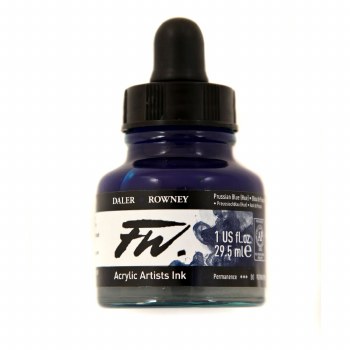 FW Acrylic Artists Ink, 1 oz. Prussian Blue Hue