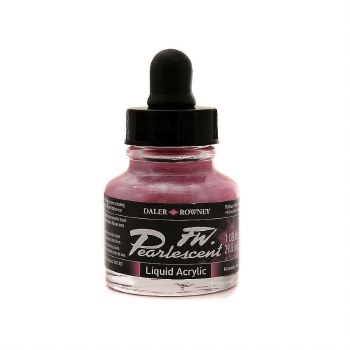 FW Pearlescent Liquid Acrylics, 1 oz. Platinum Pink