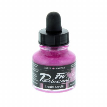 FW Pearlescent Liquid Acrylics, 1 oz. Sun Magenta