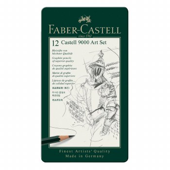 Castell 9000 Pencil Sets, 12-Pencil Art Set